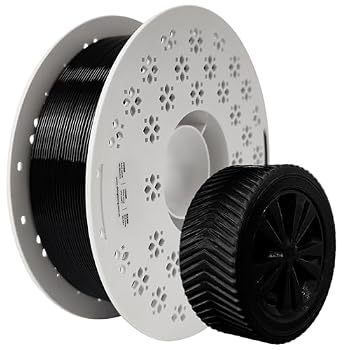 CHING LEUNG High Speed TPU Filament 1.75mm, AMS Compatible, 95A Flexible 3D Printer Filament, ±0.03mm Accuracy, Resealable Bag, 1kg, Clog-Free for Bambu Lab & K1 – Black