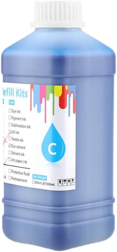 1000ml Eco Solvent Ink Oil Based Compatible with Roland XF 640 RE 640 RA 640 RS 640 RS 540 XJ 740 XJ 640 VS 640 Printer(Yellow)