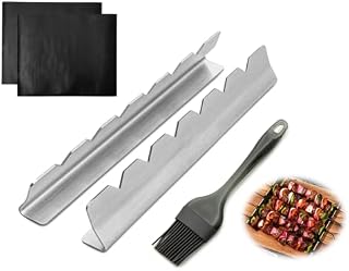 Skewer Rack for Kebab Skewers by Murray Mallee – Stainless Steel Barbeque Kebob Skewer Rack for BBQ Skewer Holders for Barbecue, Grill, Smoker, Oven
