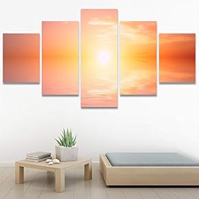 SIGNWIN 5 Panel Canvas Wall Art Modern Art...