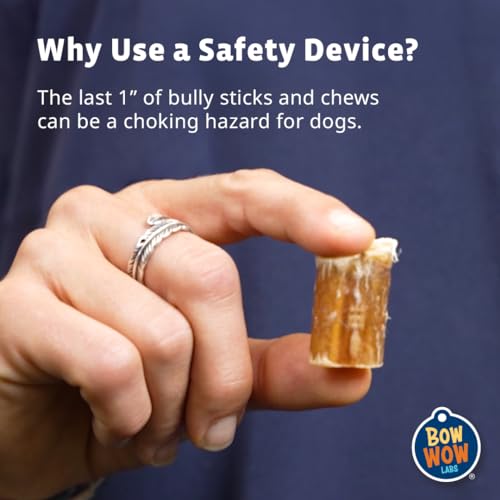 Bow Wow Labs Bow Wow Buddy Safety Device | Bully Stick Holder for Dogs | Made in The USA | Dishwasher Safe (L) - Thumbnail 3