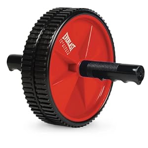 Everlast FIT Ab Wheel Roller – Dual Wheel Stability, Training Guide Included, Easy to Assemble, Slip-Resistant Handles, Great for Tightening Abs, Strengthening Core, Tone Upper Body