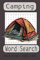 Camping Word Search Puzzle Book: Camping Word Search Medium Print: A Fun Brain-Boosting Word Find Puzzle Book Themed Around The Bible, Perfect for Adults, Seniors, and Teens B0F5P18WC8 Book Cover