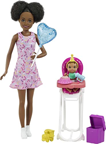 Chaise haute et poupée Skipper Baby-Sitter Barbie Famille, le jouet idéal contre l'ennui