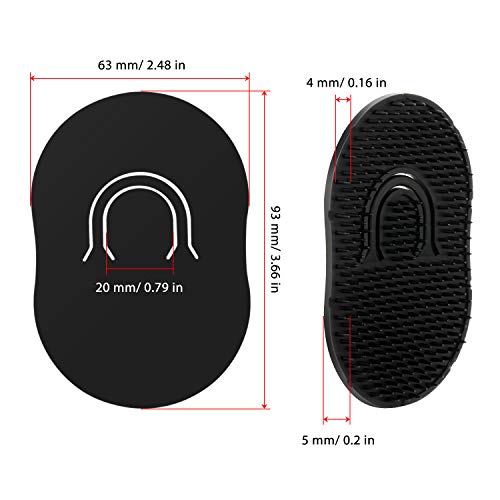 12 Packs Pocket Palm Combs Portable Soft Hair Combs Beard Shampoo Brush Combs Scalp Massage Brush Combs For Men Women Home Travel (Black) #TOP3