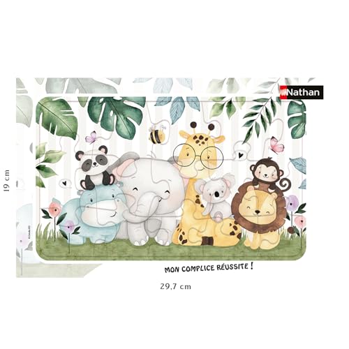 Puzzle cadre 15 pièces : animaux tout doux Ravensburger Nathan - vue 3