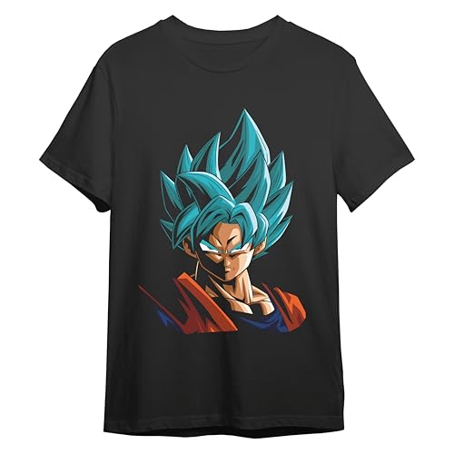 Comic Studio Dragon Ball Z Goku Super Black Short Sleeve T-Shirt, Negro, M Unisex