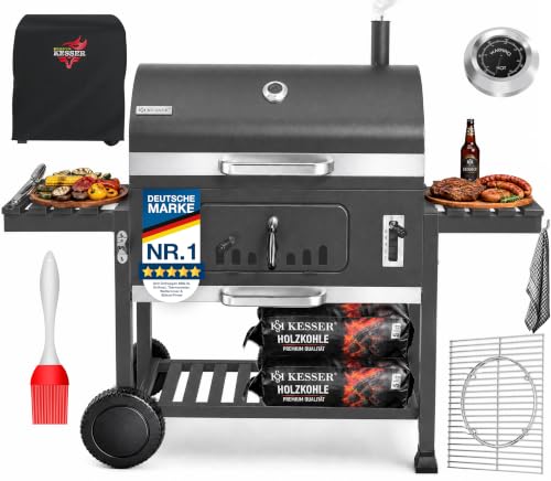 KESSER® Holzkohlegrill XXL Grillwagen...