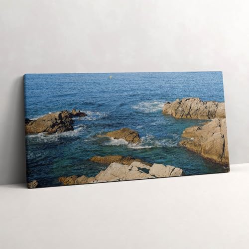 Tableau photo sur toile 120x60 pour agrandir une pièce motif Costa Brava