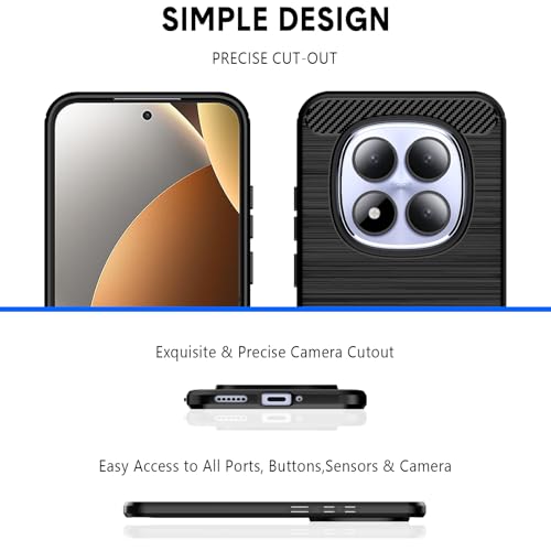 Coque de protection Redmi Note 15 Pro 5G au design brossé premium - 2