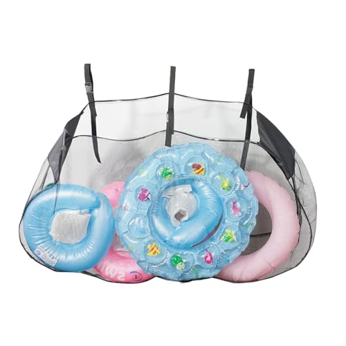 Pool Floats Storage Bag, Foldable Swimming Pool Hanging Mesh Organizer for Balls,Floats,Water Inflatable Toys and Other Pool Accessories
