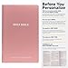 Personalized KJV Bible Faux Leather Small Print Economy Bible with Custom Name at The Lower Right Side & Red-Highlighted Verses, Custom Gift for Christian & Religious Events | Pink