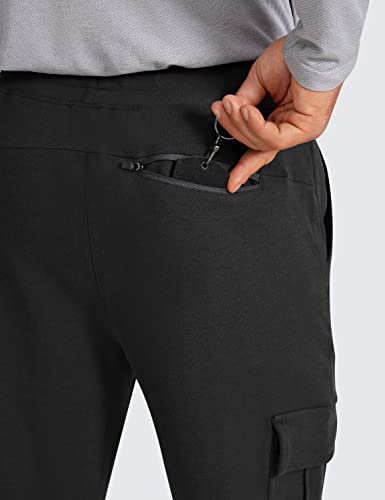 CRZ YOGA Men's Cargo Joggers Pants - 29" Cotton Lightweight Casual Lounge Athletic Workout Sweatpants with Pockets4