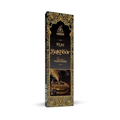 Image of Ruh Bakhoor Premium fluxo (Flora Agarbatti) Masala Incense Sticks Pack of 120 Sticks, 225 GMS.