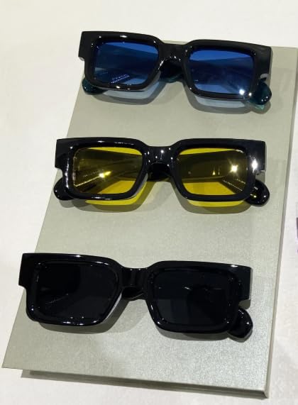 80th Route, Fashion Designer Square Polarized Sunglasses for Mens Womens, Trendy, UV400 Protection Lens Sunnies3