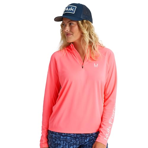 HUK Icon X Hoodie, Fishing Shirt with Sun Protection for Women