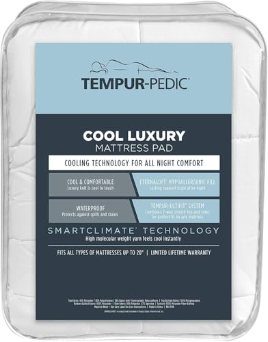 Tempur-Pedic Cool Luxus-Matratzenauflage, Kingsize, Weiß