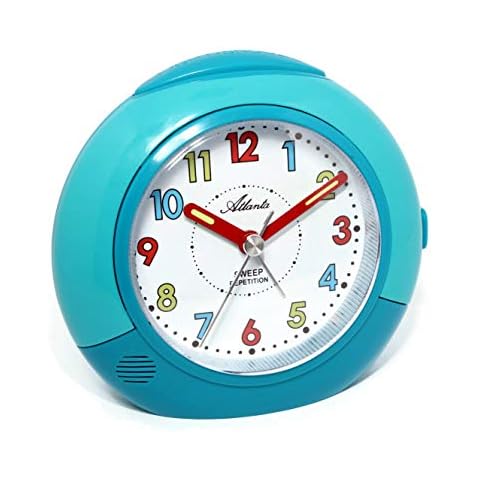 Atlanta Kinderwecker Jungen ohne Ticken Blau Analog Cover