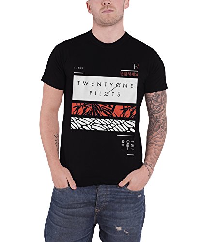 21 Twenty One Pilots T Shirt Filler Bars Clique Band Logo Oficial de los hombres