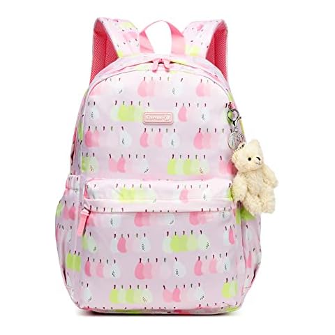 Caran·Y Backpack for School, Lightweight Kids Backpack School Bag Waterproof Large Rucksack Casual Daypack, Travel Backpack for Student Children Girls Boys Back Pack Womans (Pink) Cover