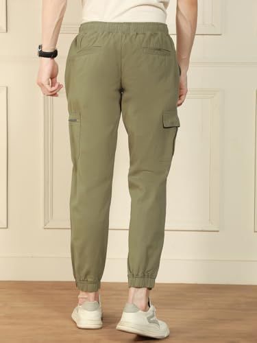 Image of Dennis Lingo Men's | Solid | Mid Rise | Relaxed Fit | Cargo Joggers