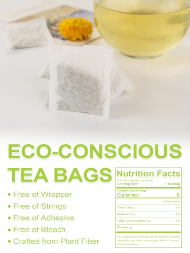 Image of TeeLux Ginger Green Tea Bags, Spicy & Warm Flavor, Low Caffeine, 100 Count
