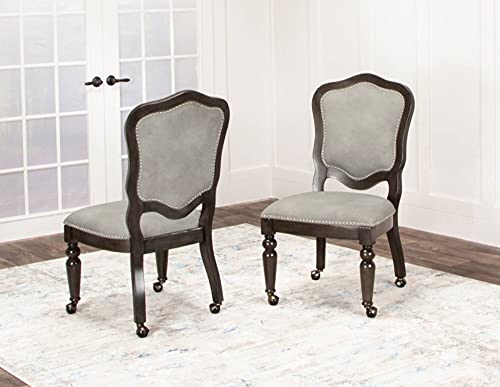 Sunset Trading Vegas Game And Dining Single Chair, Casters, Gray #TOP1