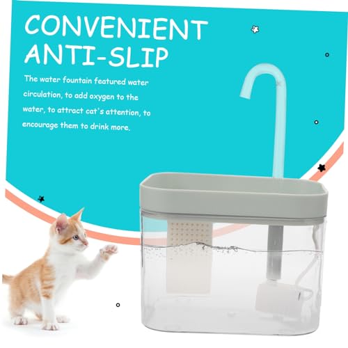 Fuente plástica automática para agua de mascotas miniatura 4