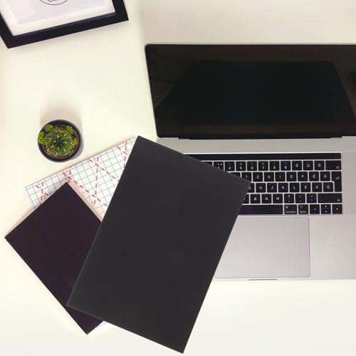 Papel estable premium en el libro de hojas cuadriculadas MAGICLULU negro 4