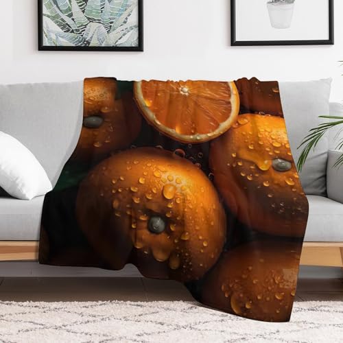 Couverture polaire de qualité supérieure 140x180cm orange
