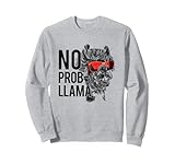 Photo Gallery no prob-llama with sunglasses felpa Photo Gallery no prob-llama with sunglasses felpa