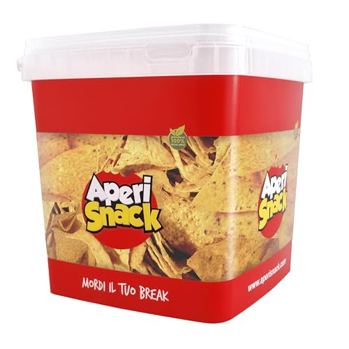 Aperisnack® - AP03.008.04 - Tortilla Chips Nachos Classici Secchiello da 700gr. Tortillas originali gusto Taco