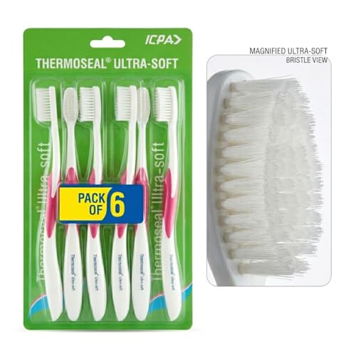 Image of ICPA Thermoseal Ultra-Soft ToothBrush | Gentle bristles for Sensitive teeth | Deep Cleaning Tooth Brush | (Pack of 6)