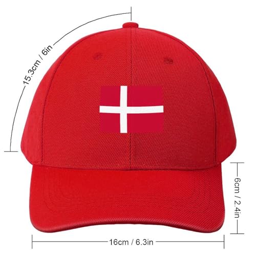 Kids Baseball Cap Denmark Flag Hat for Boys Girls Adjustable Snapback Trucker Hats Sports Outdoor Travel2