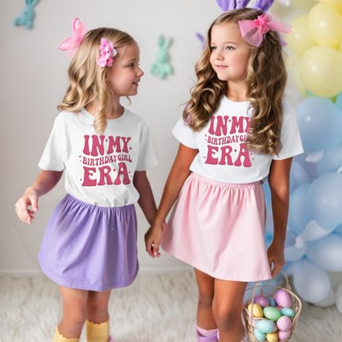 Image of BeWithYou Birthday Girl Shirt in My Birthday Era Shirts Girls Its My Era Cute Graphic Tee Kids Party Outfit