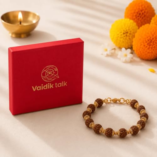 Image of Natural Rudraksha Beaded Bracelet for Men & Women | Spiritual Prosperity & Positive Energy Accessory