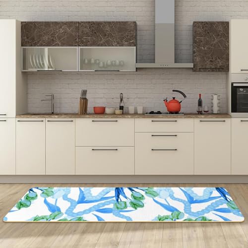 Tapetes de cocina de alta calidad con estampado elegante de tulipanes 3