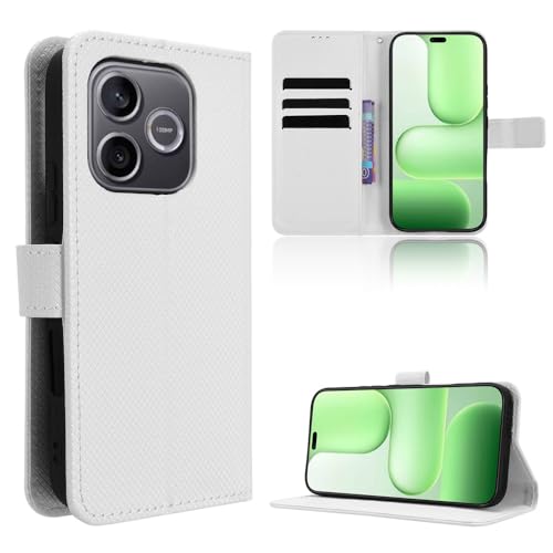 �X�}�z�P�[�X �Ή��@�� for Realme Note 80 PU���U�[�� �t���b�v�X�^���h�t�� �E�H���b�g�^ �J�[�h�X���b�g�t�� �}�O�l�b�g�J�� �X�}�z�P�[�X White