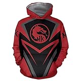 Mortal Kombat Hoodies Mens Hooded Sweatshirt Unique Original Style XL Red
