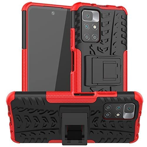 zivite Xiaomi Redmi Note 11T 5G Kickstand in-Built Hybrid Shockproof Bumper Defender Back Case Cover for Xiaomi Redmi Note 11T 5G - Red (B09THG24S9) Amazon Price History, Amazon Price Tracker