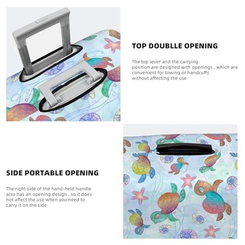 Travel Luggage Cover - Sea Turtle Gift No.20009 Washable Suitcase Covers Protector Fits 18-32 Inch Luggage3