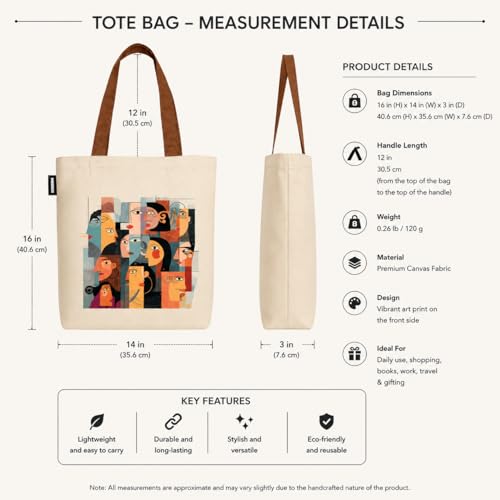 Image of Kaigan Premium Tote Bag Printed Designed Canvas Tote Bags For Women, Ecofriendly Cotton Canvas Bag for Girls Tote bag For Shopping, College, Travel, Handbag For Unisex