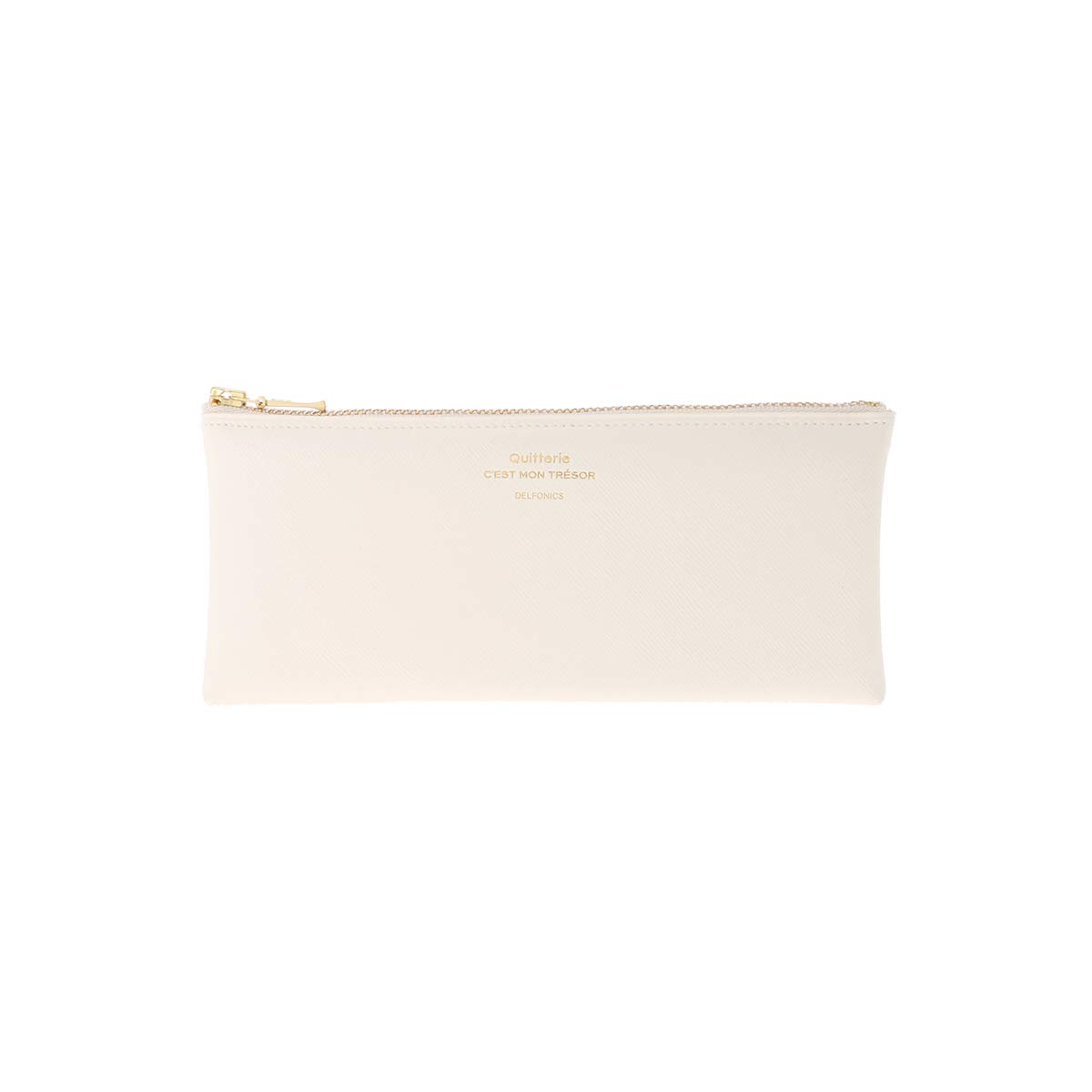 Delfonics Estuche para lápices y bolígrafos Quitterie: 7.2 in. x 3.3 in. (Blanco)