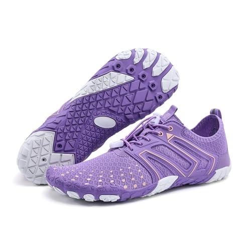 Image of Hiking Barefoot Shoes for Women Men Breathable & Non-Slip Athletic Barefoot Wide Toe Water Shoes Lightweight Perfect for Walking,Running,and Swimming