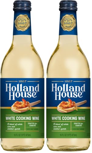 Image of Holland House White Cooking Wine, Ideal for Cooking, Roasting and Marinating, 16 FL OZ (Pack of 2)