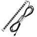 Digital Energy 16-Outlet Metal Power Strip with 25 Ft Long Extension Cord, Aluminum Alloy