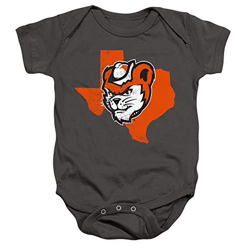 Sam Houston State University Official Texas Unisex Infant Snap Suit for Baby, Charcoal, Medium (12 Months)