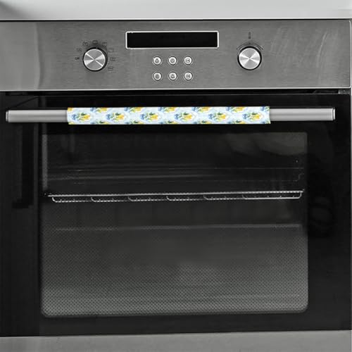 Image of Pardick Refrigerator Door Handle Covers Set of 2, Bows-Lemon Fridge Handle Cover Washable Fridge Dishwasher Oven Door Decor Protector Handle Cover, Keep Your Kitchen Appliance Clean