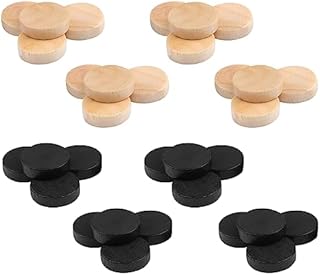 32Pcs Draughts Checkers Backgammon Pieces Chess Game, Stackable Wooden Checkers Pieces Replacement Game Chips for Kids Board Game Accessories, 1.9cm/0.7in Dia