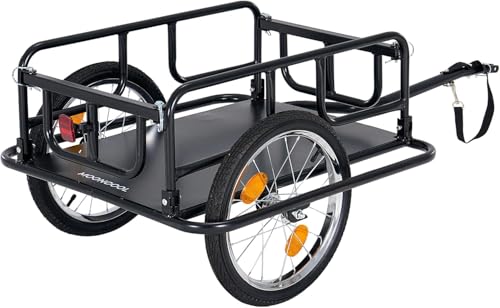ABORON Foldable Bike Cargo Trailer – 176 lbs Load Capacity,